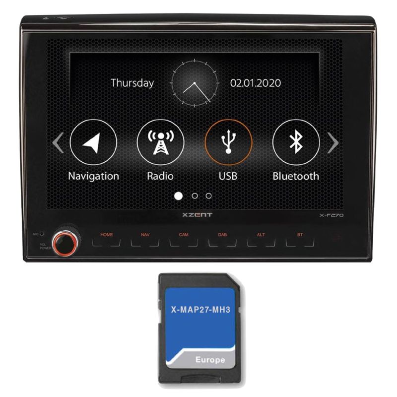 XZENT X-F270 Naviceiver für Fiat Ducato Serie 8 2022 Navigation Digitalradio XZENT X-F270 Naviceiver für Fiat Ducato Serie 8 2022 Navigation Digitalradio