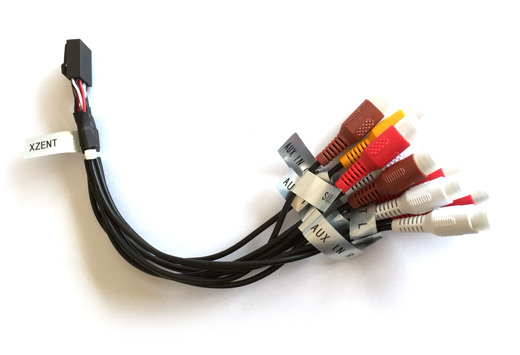 N-X522-ISO3 XZENT X-522 Line Out AUX In Anschlusskabel Vorverstärkerausgänge N-X522-ISO3 XZENT X-522 Line Out AUX In Anschlusskabel Vorverstärkerausgänge