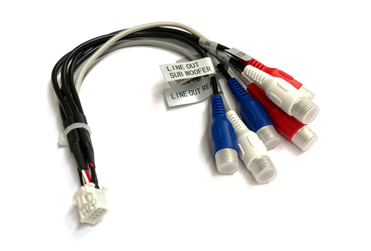 XZENT X-227 X-427 X-F270 X-F275 10 Pin Anschlusskabel Vorverstärkerausgänge XZENT X-227 X-427 X-F270 X-F275 10 Pin Anschlusskabel Vorverstärkerausgänge