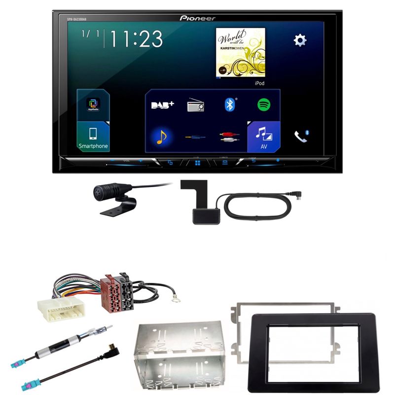 Pioneer SPH-DA230DAB Android Auto CarPlay Einbauset für Opel Movano ab 2019 Pioneer SPH-DA230DAB Android Auto CarPlay Einbauset für Opel Movano ab 2019
