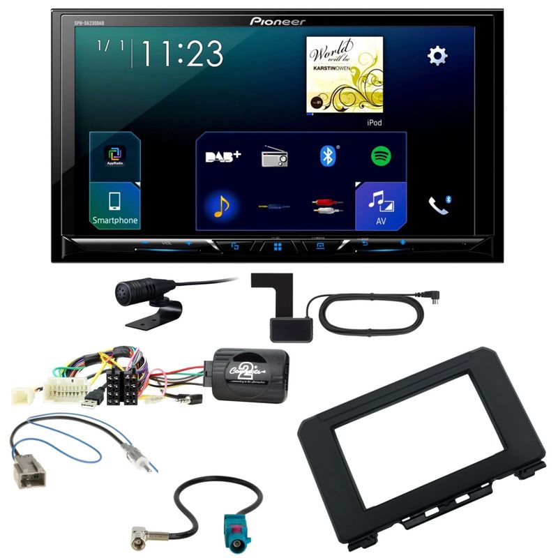 Pioneer SPH-DA230DAB Android Auto CarPlay Einbauset für Suzuki Jimny GJ ab 2018