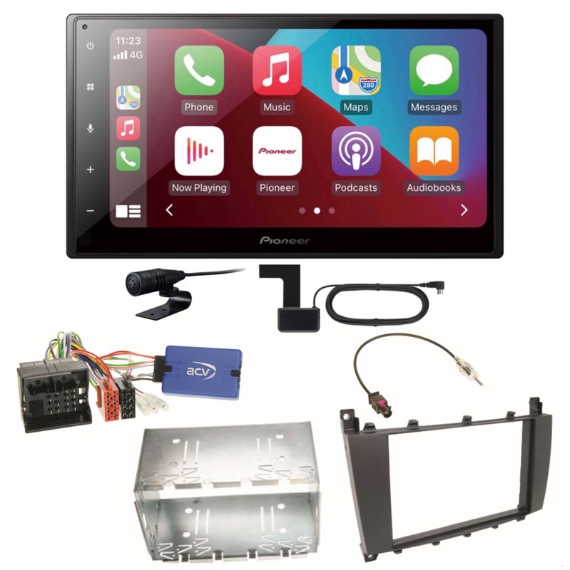 Pioneer SPH-DA160DAB USB MP3 DAB+ CarPlay Einbauset für Mercedes G Klasse W463 Pioneer SPH-DA160DAB USB MP3 DAB+ CarPlay Einbauset für Mercedes G Klasse W463