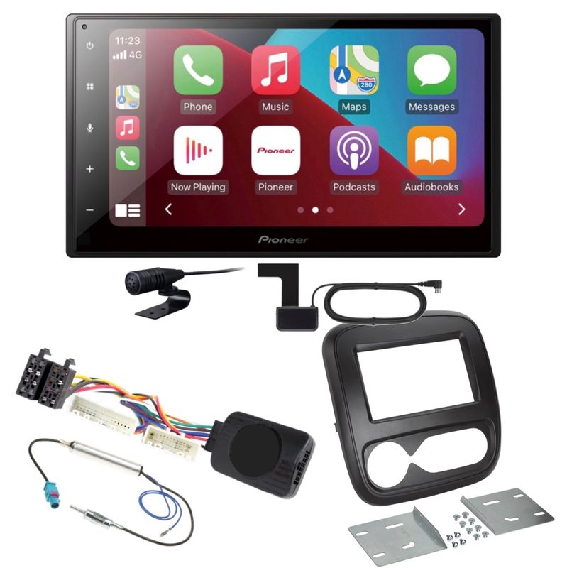 Pioneer SPH-DA160DAB USB DAB+ CarPlay Android Auto Einbauset für Opel Vivaro B