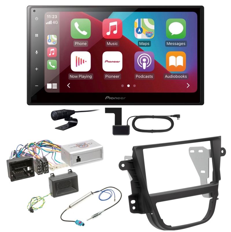 Pioneer SPH-DA160DAB USB DAB+ CarPlay Android Auto Einbauset für Opel Mokka A