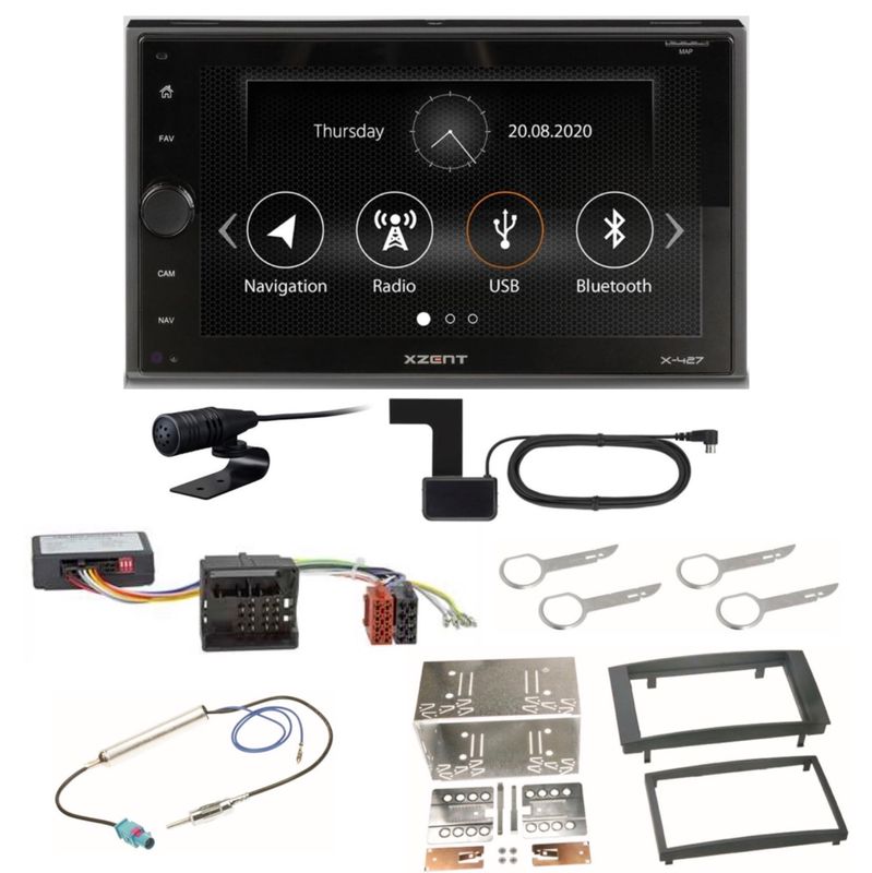 XZENT X-427 USB MP3 Bluetooth Autoradio Digitalradio Einbauset für T5 XZENT X-427 USB MP3 Bluetooth Autoradio Digitalradio Einbauset für T5