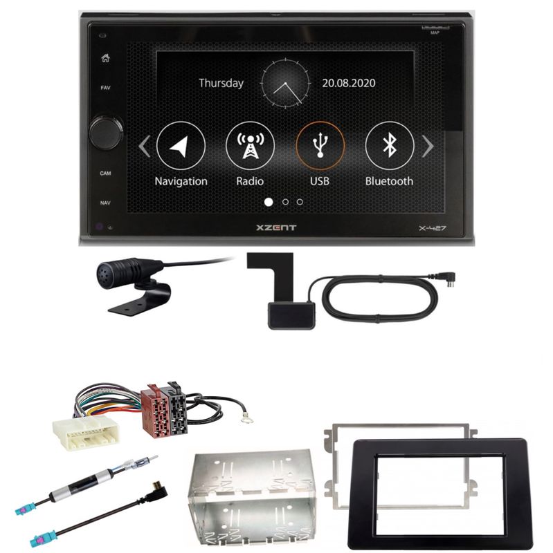 XZENT X-427 Bluetooth MP3 Digitalradio DAB+ Einbauset für Opel Movano ab 2019