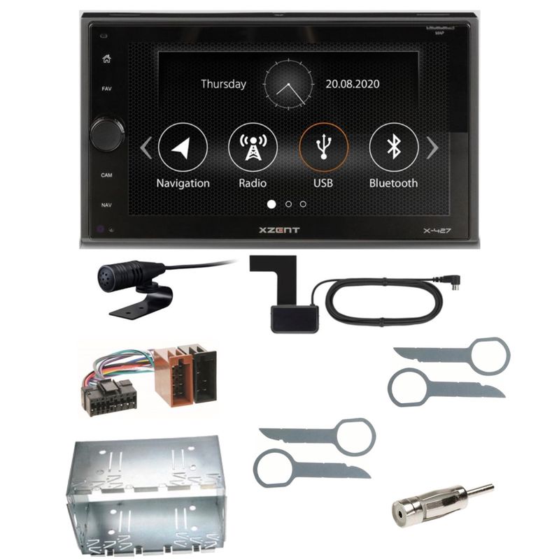 XZENT X-427 Bluetooth USB MP3 Digitalradio DAB+ Einbauset für Mercedes ML W163 XZENT X-427 Bluetooth USB MP3 Digitalradio DAB+ Einbauset für Mercedes ML W163