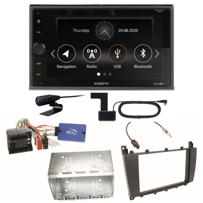 XZENT X-427 Bluetooth MP3 Digitalradio DAB+ Einbauset für Mercedes G Klasse W463