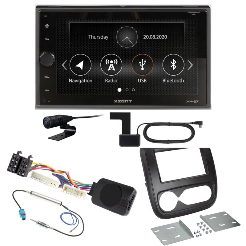 XZENT X-427 Bluetooth MP3 USB Digitalradio Autoradio Einbauset für Opel Vivaro B