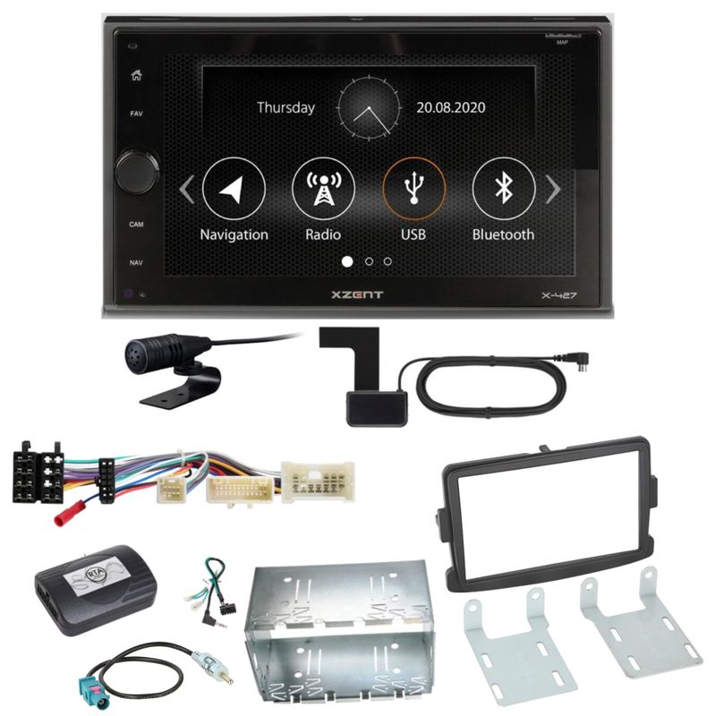XZENT X-427 Bluetooth USB MP3 DAB+ Autoradio Einbauset für Opel Vivaro Movano B