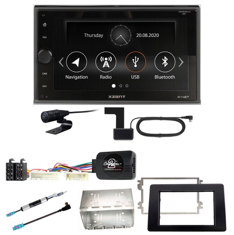 XZENT X-427 Bluetooth USB MP3 DAB+ Autoradio Einbauset für Opel Movano ab 2019