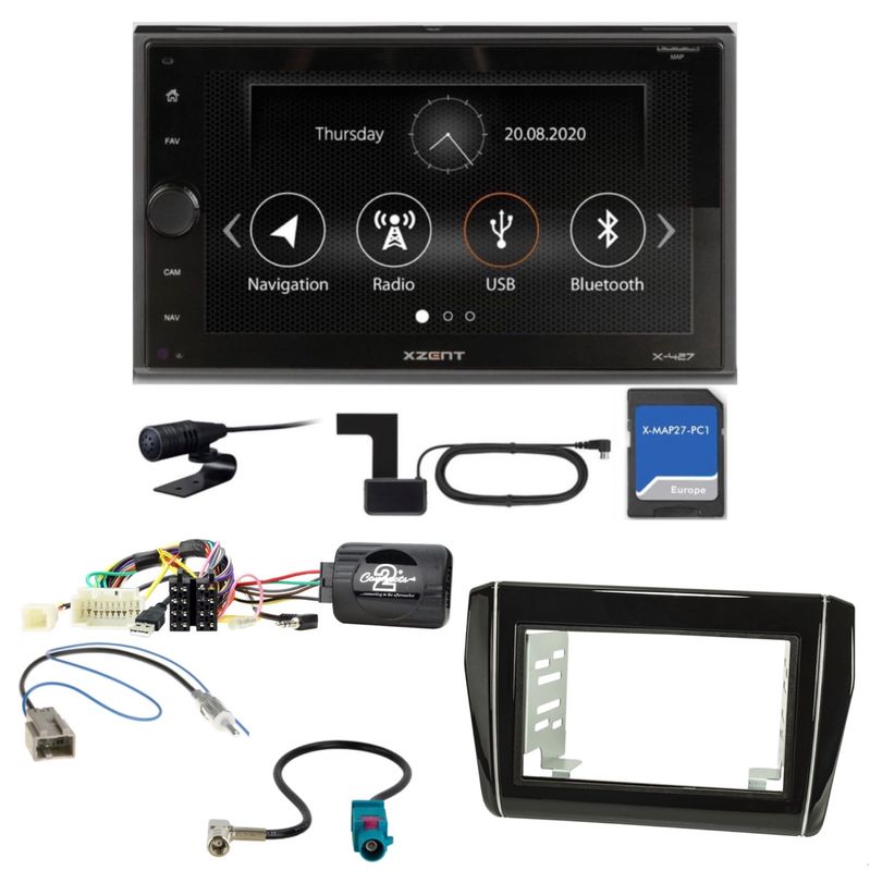 XZENT X-427 Bluetooth MP3 DAB+ Navigation Einbauset für Suzuki Swift AZ ab 2017