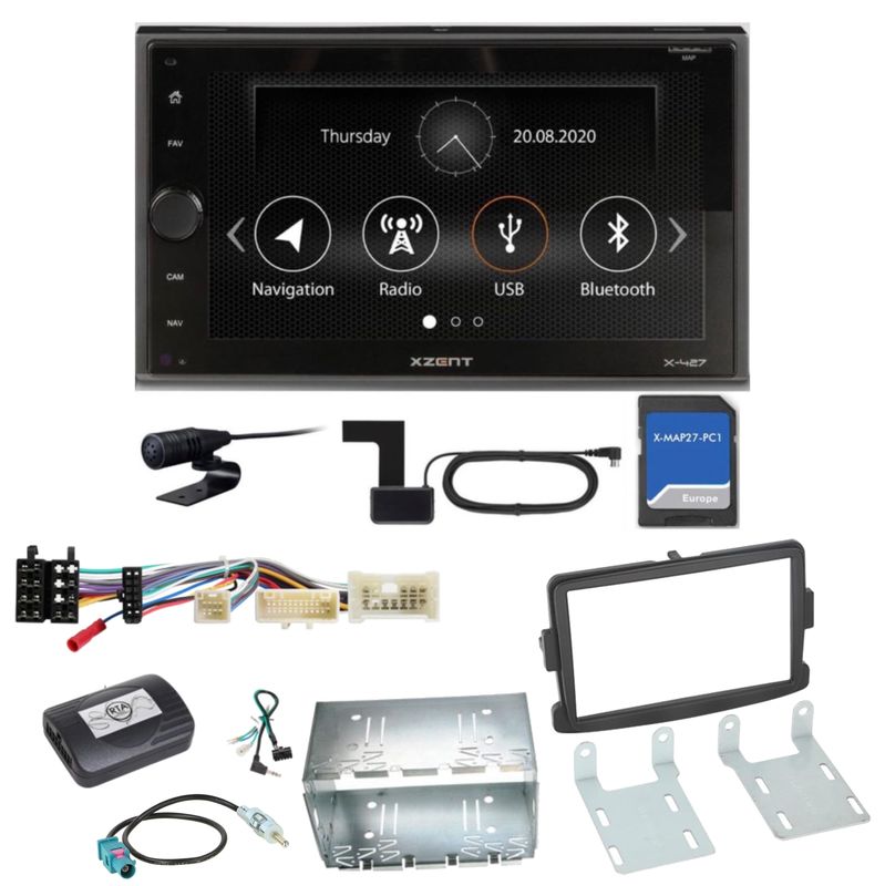 XZENT X-427 Bluetooth USB MP3 DAB+ Autoradio Einbauset für Opel Vivaro Movano B XZENT X-427 Bluetooth USB MP3 DAB+ Autoradio Einbauset für Opel Vivaro Movano B
