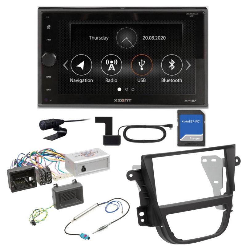 XZENT X-427 USB MP3 Bluetooth DAB+ Navigation Einbauset für Opel Mokka A XZENT X-427 USB MP3 Bluetooth DAB+ Navigation Einbauset für Opel Mokka A