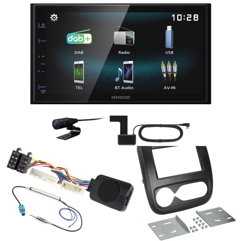 Kenwood DMX-125DAB Bluetooth USB DAB+ Autoradio Einbauset für Opel Vivaro B Kenwood DMX-125DAB Bluetooth USB DAB+ Autoradio Einbauset für Opel Vivaro B