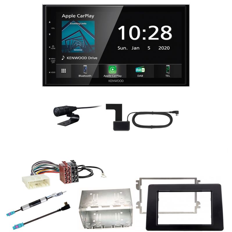 Kenwood DMX5020DABS Bluetooth MP3 DAB+ DAB+ Einbauset für Opel Movano ab 2019 Kenwood DMX5020DABS Bluetooth MP3 DAB+ DAB+ Einbauset für Opel Movano ab 2019