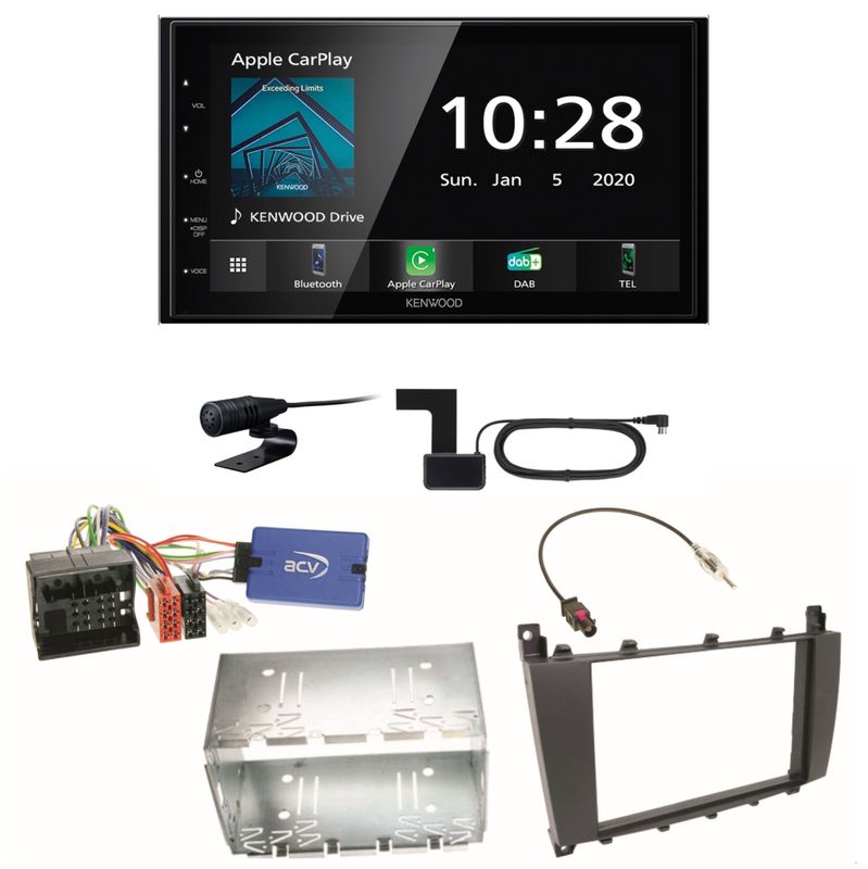 Kenwood DMX5020DABS Bluetooth MP3 USB DAB+ Einbauset für Mercedes G Klasse W463 Kenwood DMX5020DABS Bluetooth MP3 USB DAB+ Einbauset für Mercedes G Klasse W463