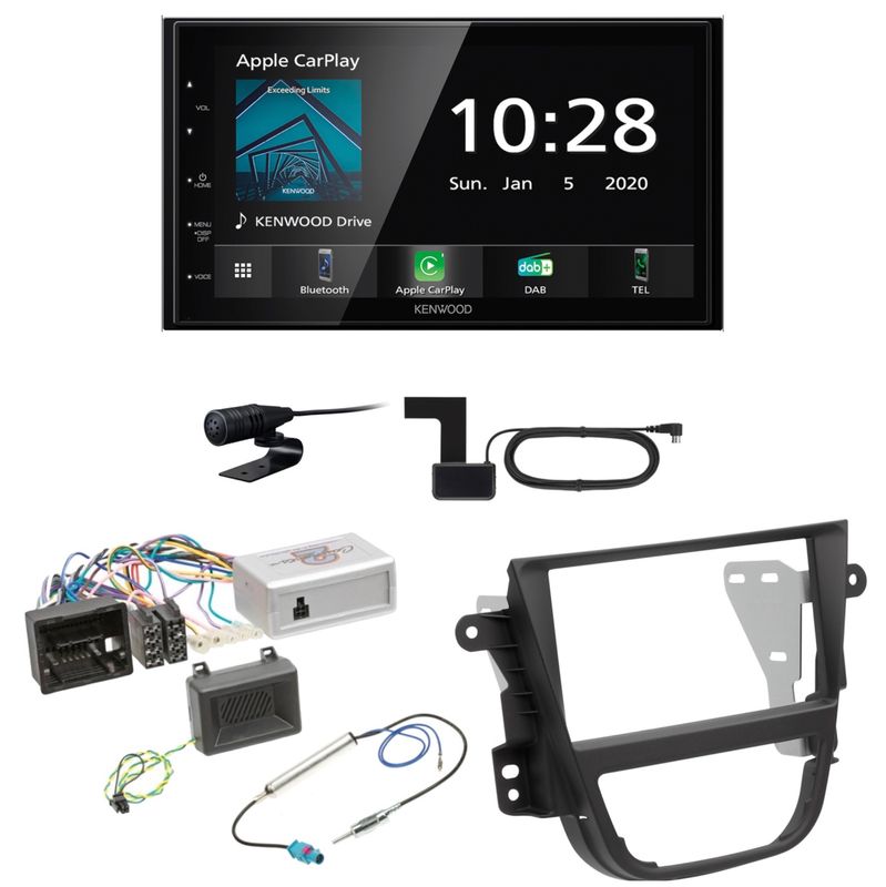 Kenwood DMX5020DABS USB MP3 Bluetooth CarPlay DAB+ Einbauset für Opel Mokka A Kenwood DMX5020DABS USB MP3 Bluetooth CarPlay DAB+ Einbauset für Opel Mokka A