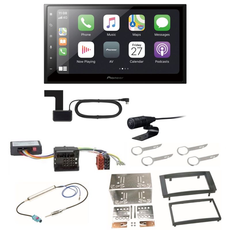 Pioneer SPH-DA250DAB Bluetooth Autoradio USB MP3 DAB+ Einbauset für Touareg 7L Pioneer SPH-DA250DAB Bluetooth Autoradio USB MP3 DAB+ Einbauset für Touareg 7L