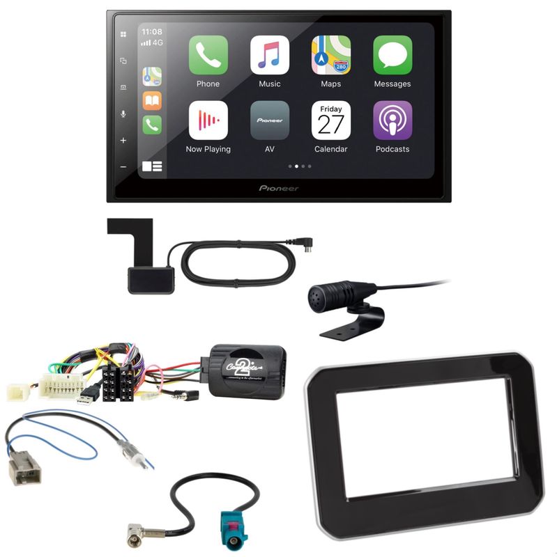 Pioneer SPH-DA250DAB Bluetooth USB DAB+ Einbauset für Suzuki Ignis MF ab 2017