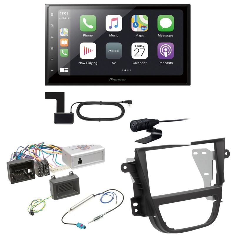 Pioneer SPH-DA250DAB USB MP3 Bluetooth CarPlay DAB+ Einbauset für Opel Mokka A Pioneer SPH-DA250DAB USB MP3 Bluetooth CarPlay DAB+ Einbauset für Opel Mokka A