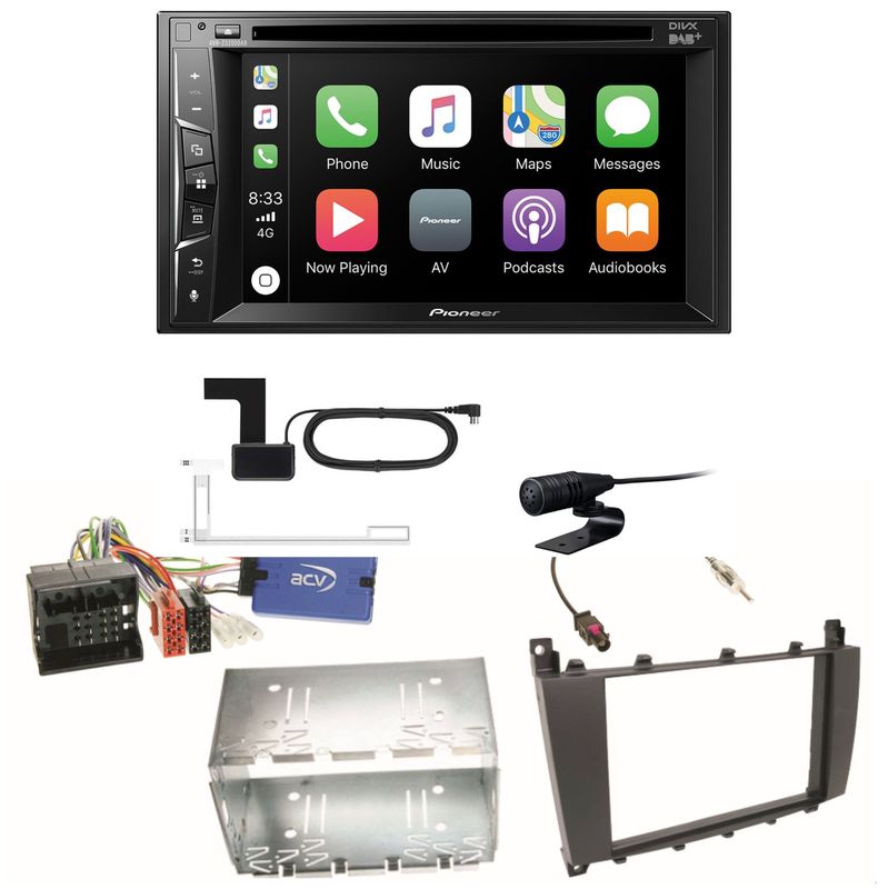 Pioneer AVH-Z3200DAB Bluetooth MP3 USB DAB+ Einbauset für Mercedes G Klasse W463 Pioneer AVH-Z3200DAB Bluetooth MP3 USB DAB+ Einbauset für Mercedes G Klasse W463