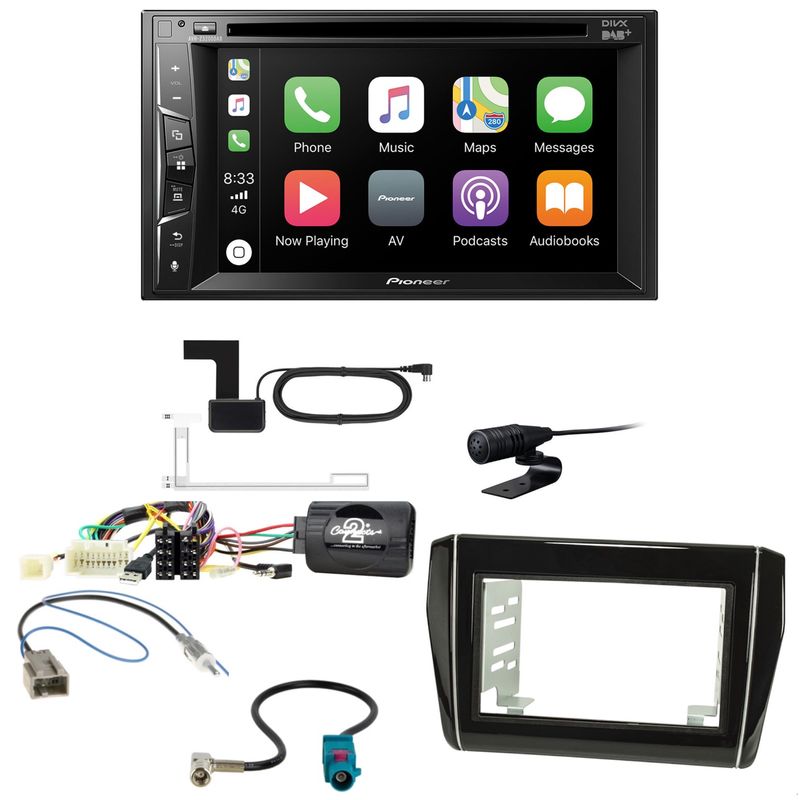 Pioneer AVH-Z3200DAB Bluetooth MP3 DAB+ Einbauset für Suzuki Swift AZ ab 2017