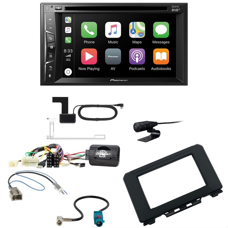 Pioneer AVH-Z3200DAB Bluetooth USB DAB+ Einbauset für Suzuki Jimny GJ ab 2018