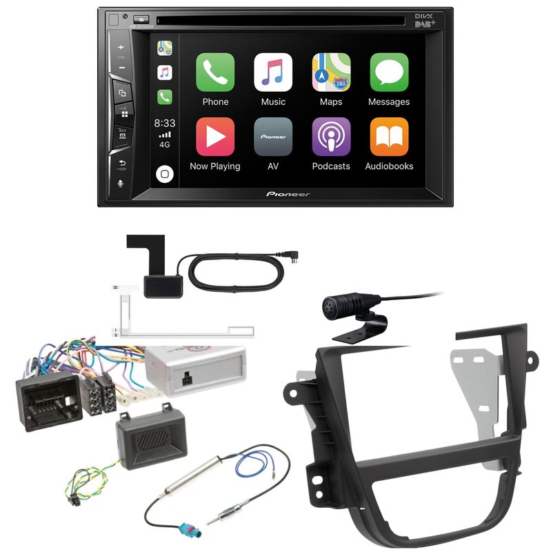 Pioneer AVH-Z3200DAB USB MP3 Bluetooth CarPlay DAB+ Einbauset für Opel Mokka A Pioneer AVH-Z3200DAB USB MP3 Bluetooth CarPlay DAB+ Einbauset für Opel Mokka A