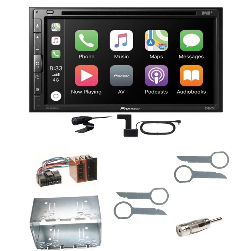 Pioneer AVH-Z5200DAB Bluetooth CarPlay DAB+ USB Einbauset für Mercedes ML W163 Pioneer AVH-Z5200DAB Bluetooth CarPlay DAB+ USB Einbauset für Mercedes ML W163