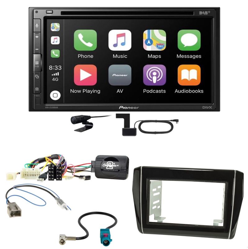 Pioneer AVH-Z5200DAB Bluetooth MP3 DAB+ Einbauset für Suzuki Swift AZ ab 2017