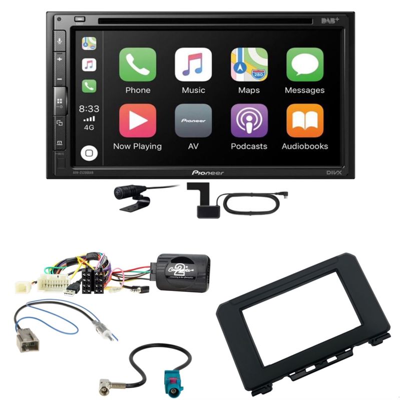 Pioneer AVH-Z5200DAB Bluetooth USB DAB+ Einbauset für Suzuki Jimny GJ ab 2018