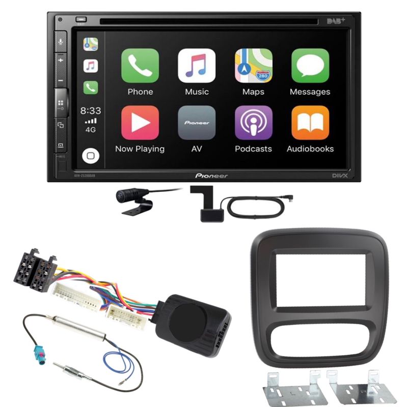 Pioneer AVH-Z5200DAB Bluetooth Autoradio MP3 DAB+ Einbauset für Opel Vivaro B Pioneer AVH-Z5200DAB Bluetooth Autoradio MP3 DAB+ Einbauset für Opel Vivaro B