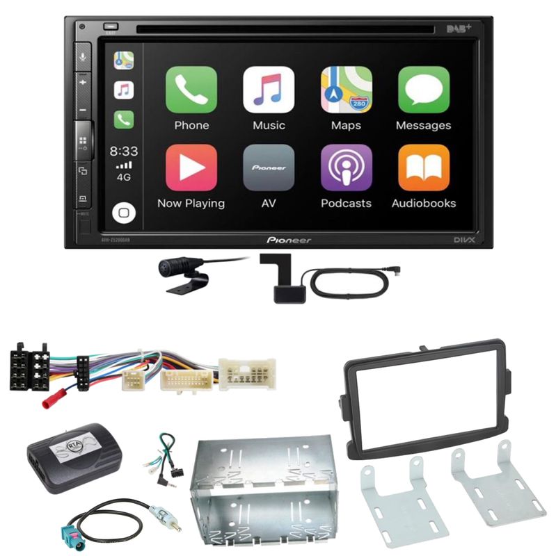 Pioneer AVH-Z5200DAB Bluetooth USB MP3 DAB+ Einbauset für Opel Vivaro Movano B Pioneer AVH-Z5200DAB Bluetooth USB MP3 DAB+ Einbauset für Opel Vivaro Movano B