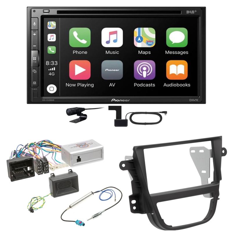 Pioneer AVH-Z5200DAB USB MP3 Bluetooth CarPlay DAB+ Einbauset für Opel Mokka A Pioneer AVH-Z5200DAB USB MP3 Bluetooth CarPlay DAB+ Einbauset für Opel Mokka A