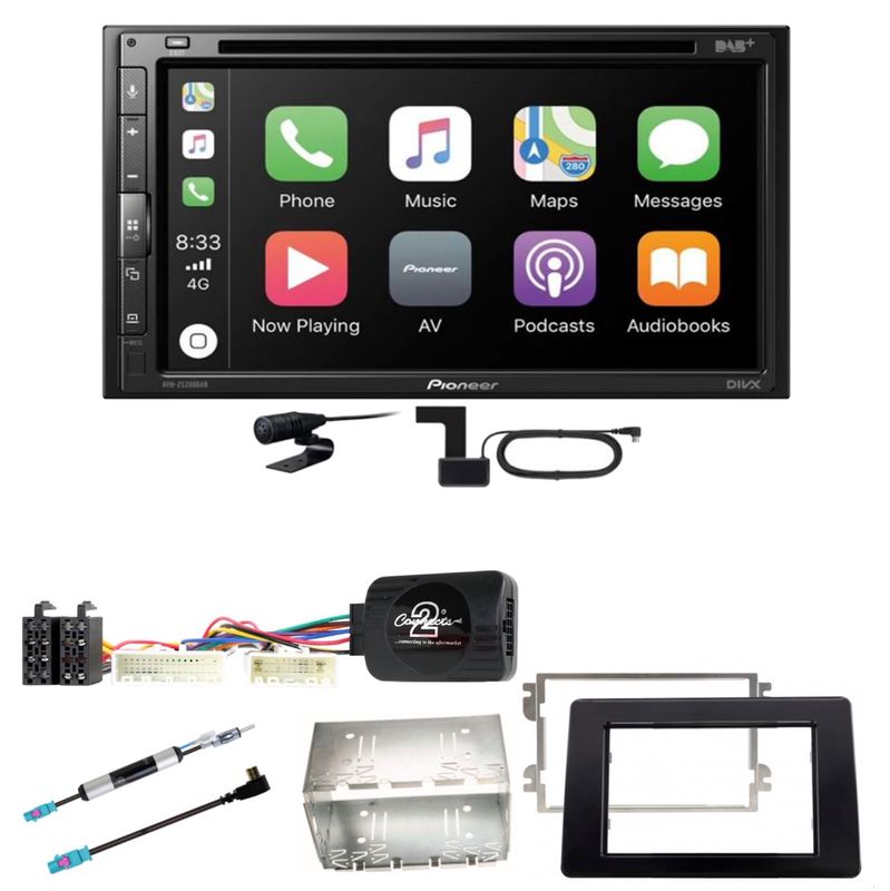 Pioneer AVH-Z5200DAB Bluetooth USB MP3 DAB+ Einbauset für Opel Movano ab 2019 Pioneer AVH-Z5200DAB Bluetooth USB MP3 DAB+ Einbauset für Opel Movano ab 2019