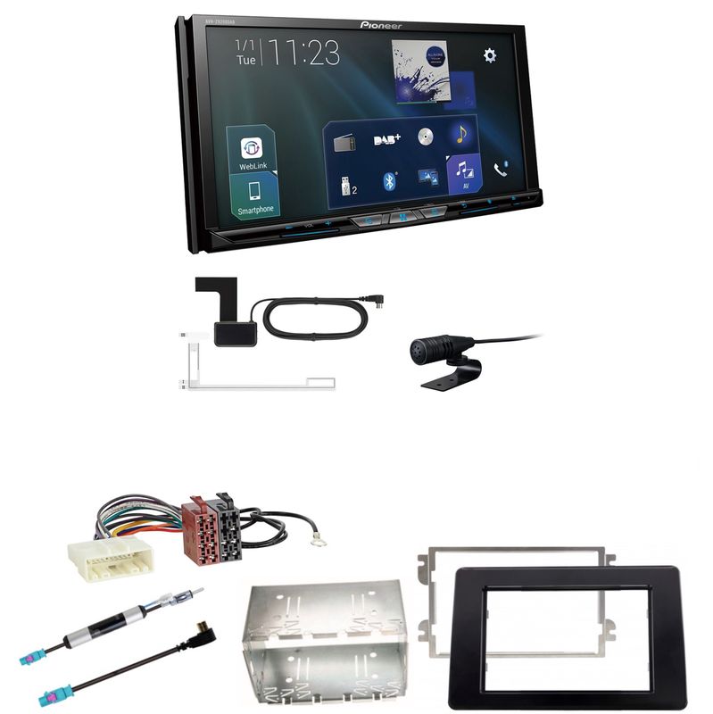Pioneer AVH-Z9200DAB Bluetooth CarPlay DAB+ Einbauset für Opel Movano ab 2019 Pioneer AVH-Z9200DAB Bluetooth CarPlay DAB+ Einbauset für Opel Movano ab 2019