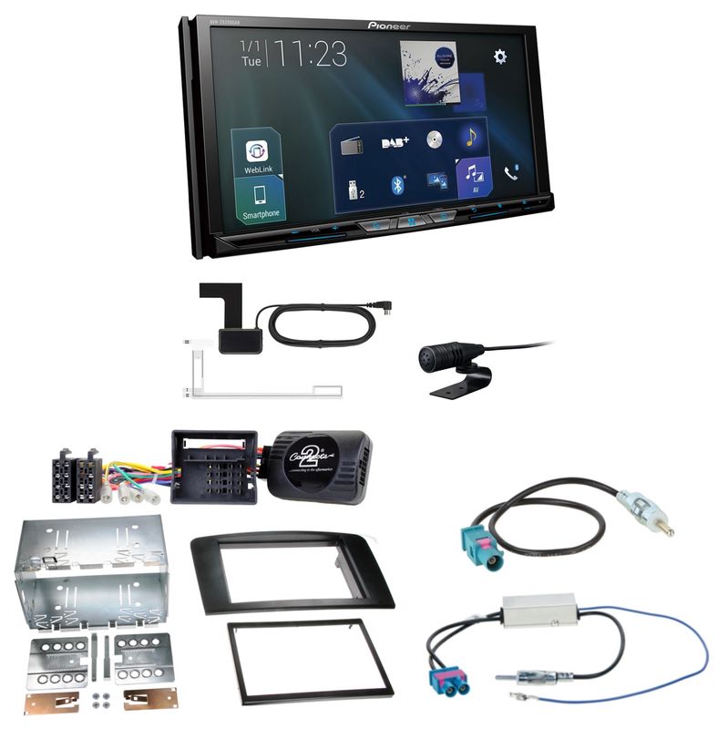 Pioneer AVH-Z9200DAB USB Bluetooth CarPlay DAB+ Einbauset für Mercedes ML W164 Pioneer AVH-Z9200DAB USB Bluetooth CarPlay DAB+ Einbauset für Mercedes ML W164