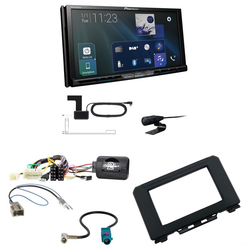 Pioneer AVH-Z9200DAB Bluetooth USB DAB+ Einbauset für Suzuki Jimny GJ ab 2018