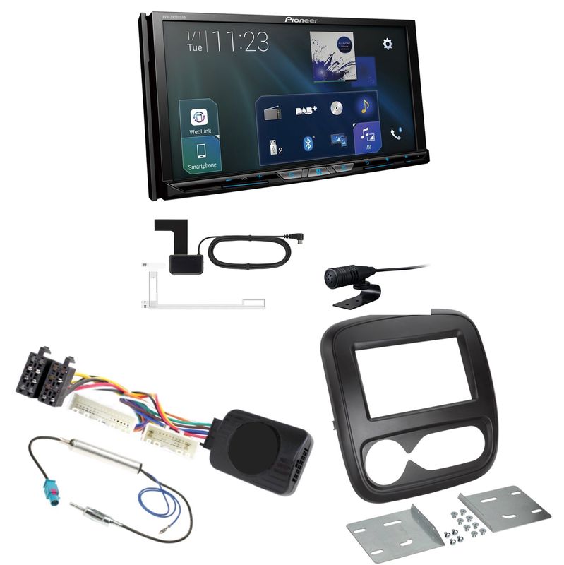Pioneer AVH-Z9200DAB Bluetooth USB DAB+ CarPlay MP3 Einbauset für Opel Vivaro B Pioneer AVH-Z9200DAB Bluetooth USB DAB+ CarPlay MP3 Einbauset für Opel Vivaro B