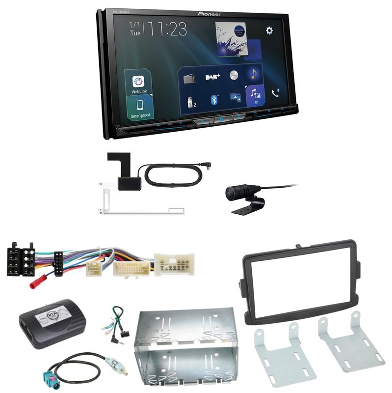 Pioneer AVH-Z9200DAB Bluetooth USB MP3 DAB+ Einbauset für Opel Vivaro Movano B Pioneer AVH-Z9200DAB Bluetooth USB MP3 DAB+ Einbauset für Opel Vivaro Movano B