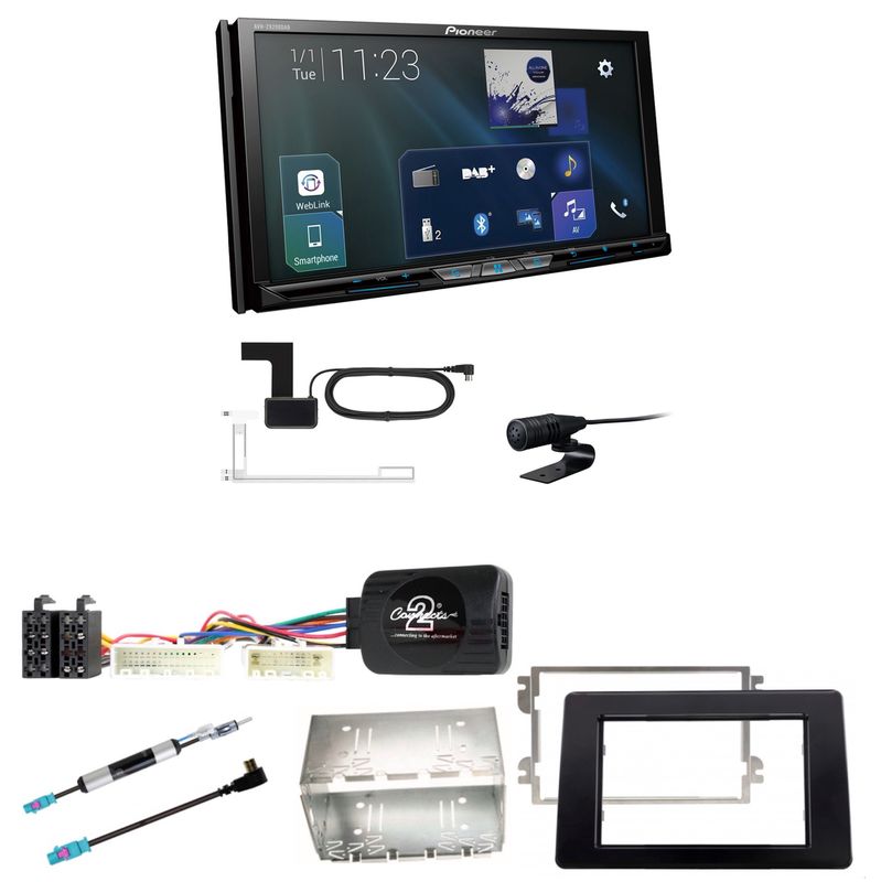 Pioneer AVH-Z9200DAB Bluetooth USB MP3 DAB+ Einbauset für Opel Movano ab 2019 Pioneer AVH-Z9200DAB Bluetooth USB MP3 DAB+ Einbauset für Opel Movano ab 2019