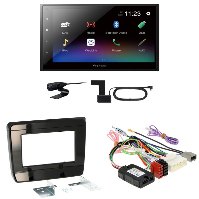 Pioneer DMH-A340DAB USB Bluetooth MP3 USB Einbauset für Isuzu D-Max 3 ab 2020 Pioneer DMH-A340DAB USB Bluetooth MP3 USB Einbauset für Isuzu D-Max 3 ab 2020
