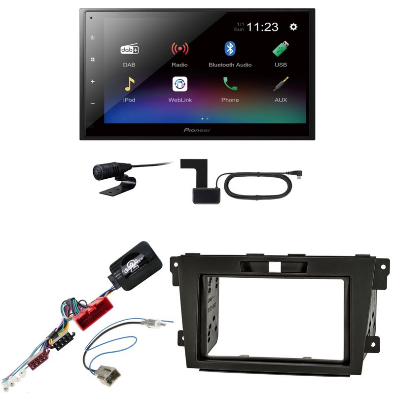 Pioneer DMH-A340DAB USB Bluetooth MP3 Bluetooth MP3 Einbauset für Mazda CX-7 Pioneer DMH-A340DAB USB Bluetooth MP3 Bluetooth MP3 Einbauset für Mazda CX-7