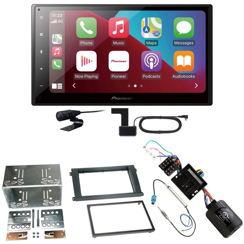 Pioneer SPH-DA160DAB CarPlay Android Auto Einbauset für Porsche Cayenne ab 2007 Pioneer SPH-DA160DAB CarPlay Android Auto Einbauset für Porsche Cayenne ab 2007