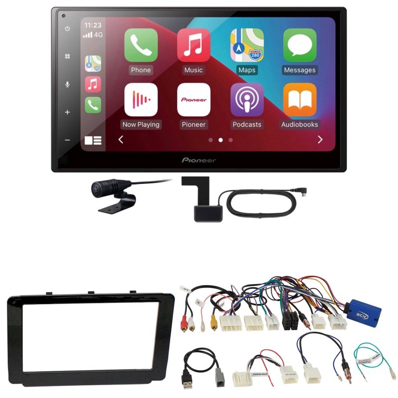 Pioneer SPH-DA160DAB CarPlay Android Auto Einbauset für Toyota Hilux 2016-2019