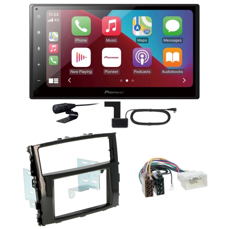 Pioneer SPH-DA160DAB CarPlay USB MP3 Einbauset für Mitsubishi Pajero ab 2015