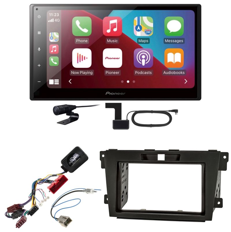 Pioneer SPH-DA160DAB CarPlay Android Auto USB Bluetooth Einbauset für Mazda CX-7 Pioneer SPH-DA160DAB CarPlay Android Auto USB Bluetooth Einbauset für Mazda CX-7