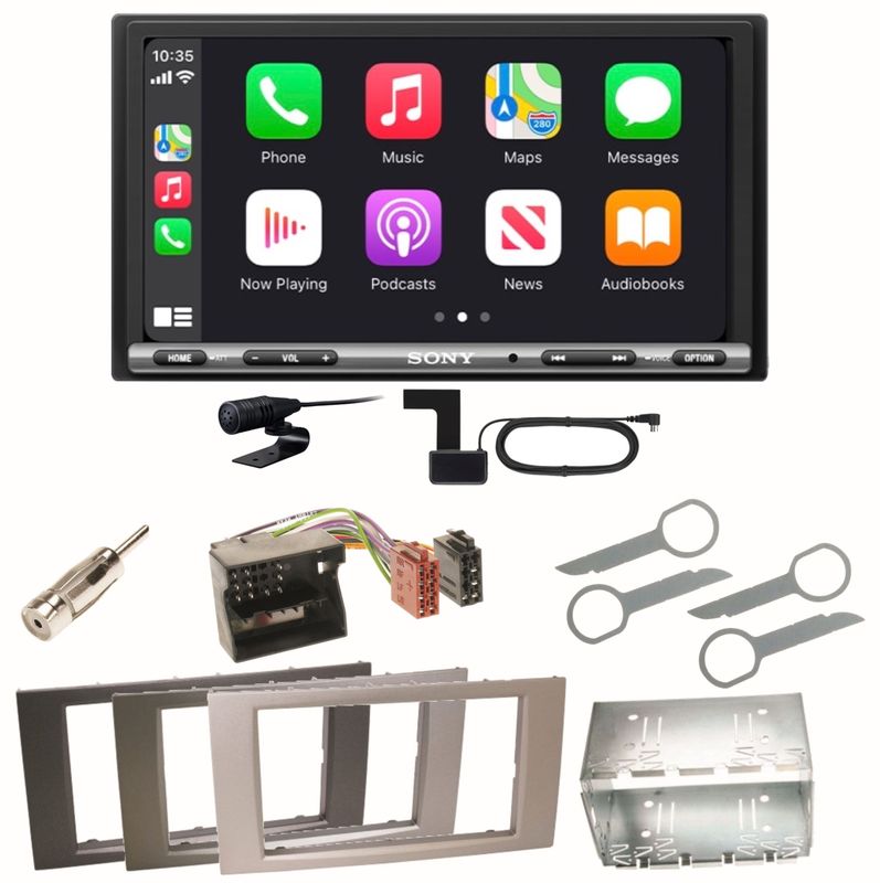 Sony XAV-AX3250 Bluetooth CarPlay Einbauset für Ford Focus C-Max Fiesta Transit Sony XAV-AX3250 Bluetooth CarPlay Einbauset für Ford Focus C-Max Fiesta Transit