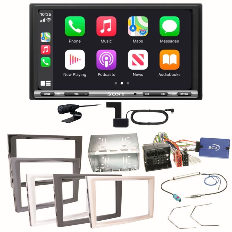 Sony XAV-AX3250 DAB+ CarPlay Einbauset für Opel Astra H Corsa D Zafira B Antara